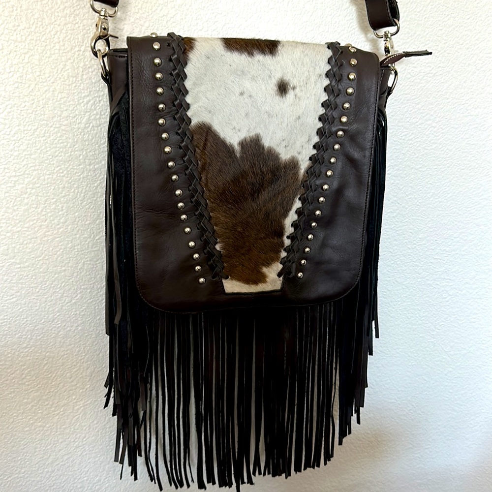 Cowhide & Leather Crossbody